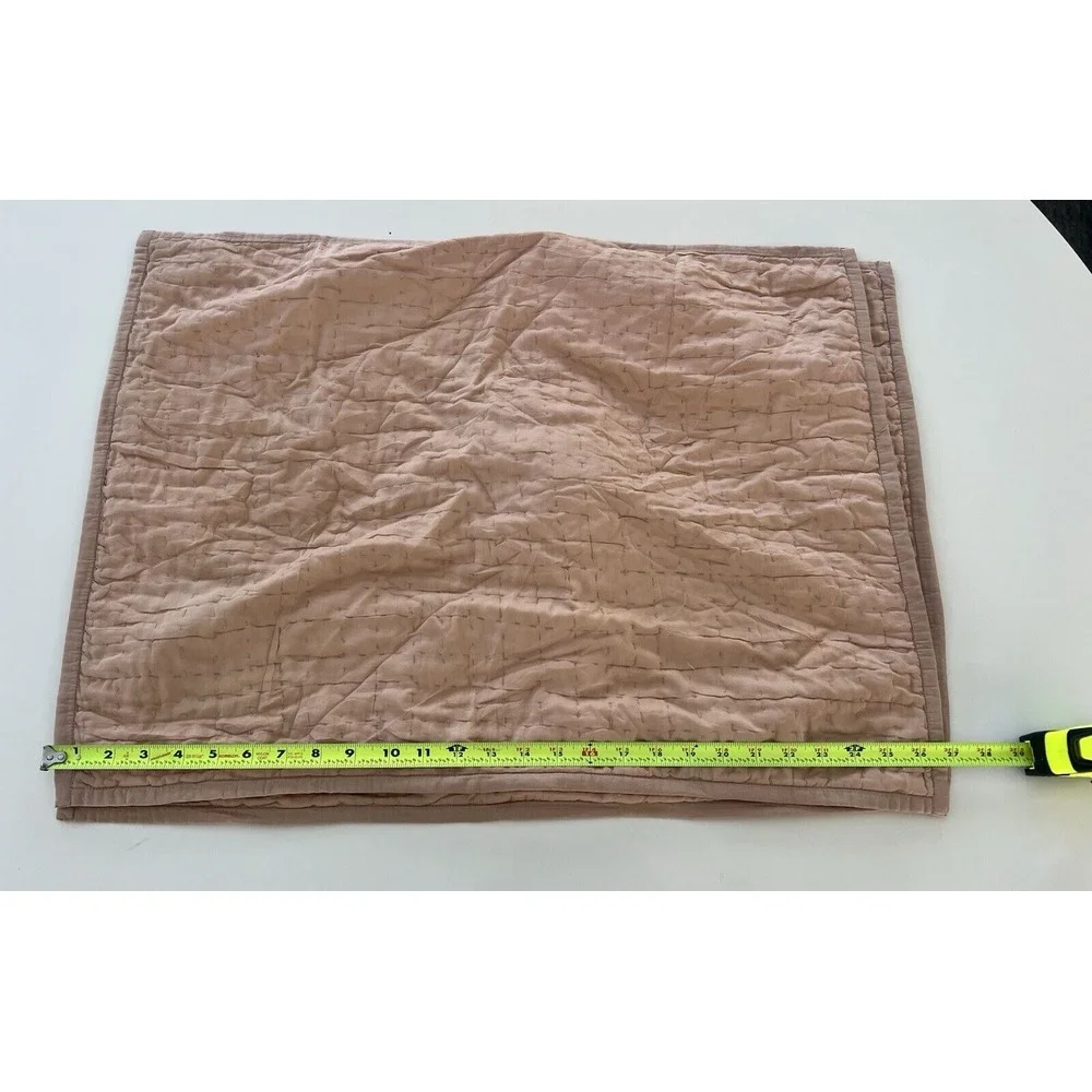 Restoration Hardware RH Teen Set 2 Pink Desert Rose Silk Blend Pillow Shams‎